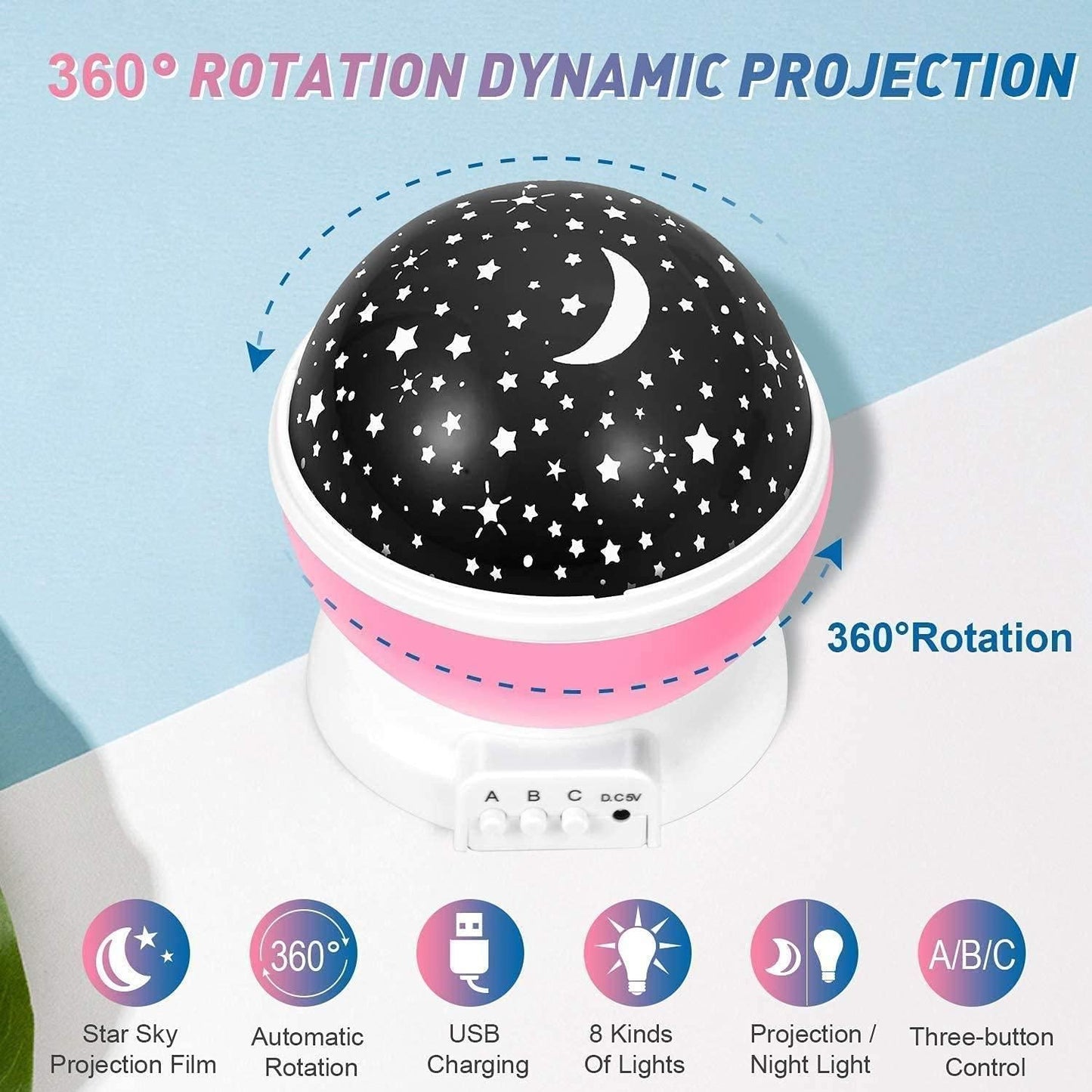 Relaxing Warm Light Complete Your Dream With Star Moon Night Light